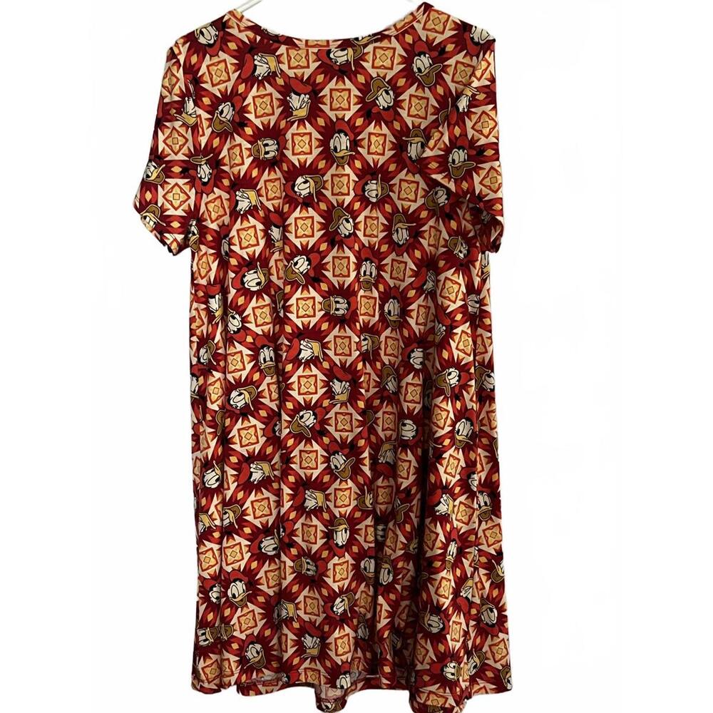 LuLaRoe Women's Dress with Donald Duck Pattern